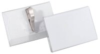 DURABLE Namensschilder mit Krokoklemme 9,0 x 5,4 cm, 25 St.
