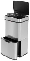 Hailo Öko Vario XL Mülleimer 50,0 l silber,...