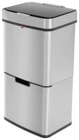 Hailo Öko Vario XL Mülleimer 50,0 l silber,...