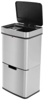Hailo Öko Vario XL Mülleimer 50,0 l silber, schwarz, 1 St.