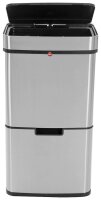 Hailo Öko Vario XL Mülleimer 50,0 l silber, schwarz, 1 St.