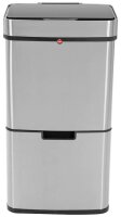 Hailo Öko Vario XL Mülleimer 50,0 l silber, schwarz, 1 St.