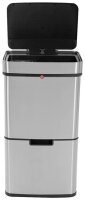 Hailo Öko Vario XL Mülleimer 50,0 l silber, schwarz, 1 St.