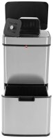 Hailo Öko Vario XL Mülleimer 50,0 l silber, schwarz, 1 St.
