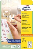 AVERY Zweckform Preisetiketten weiß ablösbar...