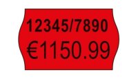 AVERY Zweckform Preisetiketten leuchtrot permanent 26,0 x 16,0 mm, 10 Rollen