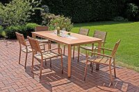 Garden Pleasure Sitzgruppe Florence, champagner Holz,...