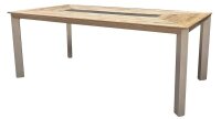 Garden Pleasure Sitzgruppe Florence, champagner Holz, Metall, 7-teilig