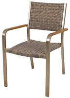 Garden Pleasure Sitzgruppe Florence, champagner Kunststoff, Metall, 7-teilig  ( 305267-6 )