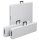 Garden Pleasure Sitzgruppe Mufaro, dunkelgrau Kunststoff, Metall, 3-teilig