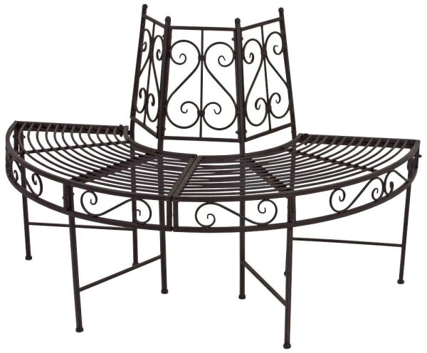 Garden Pleasure Baumbank Narvi 950386 braun Metall 124,0 cm