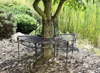 Garden Pleasure Baumbank Narvi 950386 braun Metall 124,0 cm