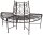Garden Pleasure Baumbank Narvi 950386 braun Metall 124,0 cm