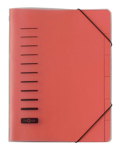 PAGNA Ordnungsmappe 6 Fächer rot, 1 St.