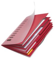 PAGNA Ordnungsmappe 6 Fächer rot, 1 St.