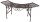 Garden Pleasure Baumbank Fuego 950375 braun Metall 125,0 cm