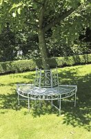 Garden Pleasure Baumbank Varda 950396 weiß Metall...