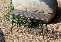 Garden Pleasure Gartenbank Lorin 950391 braun Metall 83,0 cm