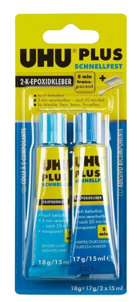 UHU plus schnellfest 2 Komponenten-Kleber 35,0 g, 1 St.