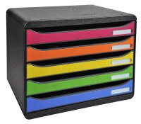 Exacompta Schubladenbox Big-Box Plus quer Classic  rot,...