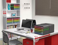 Exacompta Schubladenbox Big-Box Plus quer Classic  rot,...