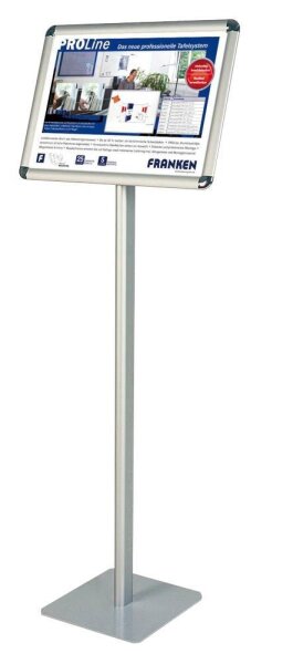 FRANKEN Infoständer silber DIN A3 28,0 x 28,0 x 120,0 cm, 1 St.