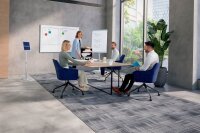 FRANKEN Infoständer silber DIN A3 28,0 x 28,0 x 120,0 cm, 1 St.