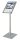 FRANKEN Infoständer silber DIN A4 28,0 x 28,0 x 80,0 cm, 1 St.