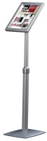 FRANKEN Infoständer silber DIN A4 33,0 x 25,0 x 86,5...