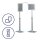 FRANKEN Infoständer silber DIN A4 33,0 x 25,0 x 86,5 - 125,0 cm, 1 St.