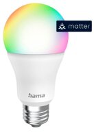 hama LED-Lampe Smarte WLAN E27 9 W für Sprach-/App-Steuerung, 1 St.