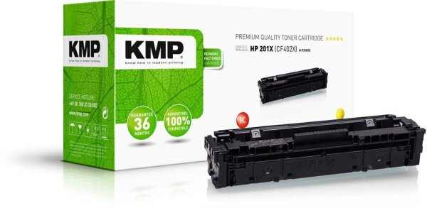 KMP H-T215YX  gelb Toner kompatibel zu HP 201X (CF402X)