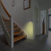 hama DayNight Sensor LED Nachtlicht weiß 7,0 cm, Warmweiß – 3378 K, 1 St.