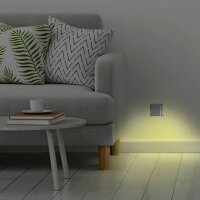 hama DayNight Sensor LED Nachtlicht weiß 7,0 cm, Warmweiß – 3378 K, 1 St.