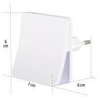 hama DayNight Sensor LED Nachtlicht weiß 7,0 cm, Warmweiß – 3378 K, 1 St.