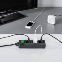 hama 3-fach Steckdosenleiste mit Schalter 3,0 m schwarz