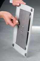 FRANKEN Infoständer silber DIN A3 28,0 x 28,0 x 125,0 cm, 1 St.