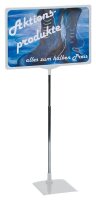 FRANKEN Infoständer silber DIN A3 29,7 x 1,0 x 32,0...