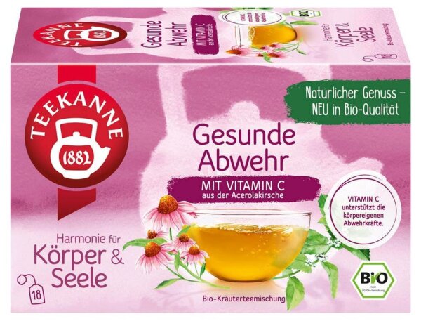 TEEKANNE Gesunde Abwehr Bio-Tee 18 Portionen