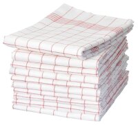 Dyckhoff Geschirrtücher Karo rot 50,0 x 70,0 cm, 10 St.