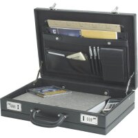 Alassio Aktenkoffer PONTE Lederimitat schwarz 44,5 x 33,0...