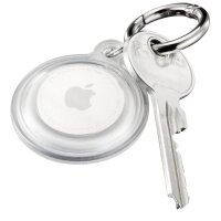 hama Schlüsselanhänger Apple AirTag Halterung Always Clear transparent