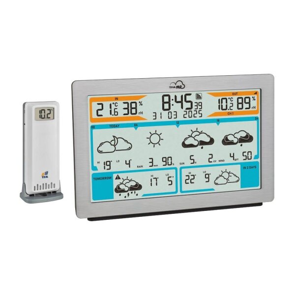 TFA® TFA.me ID-02 Wetterstation silber, 1 St.