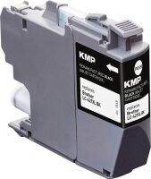 KMP  schwarz Druckerpatrone kompatibel zu brother LC-421XLBK