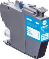 KMP  cyan Druckerpatrone kompatibel zu brother LC-421XLC