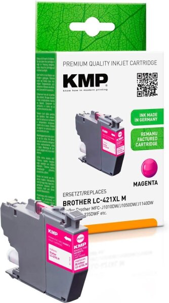 KMP  magenta Druckerpatrone kompatibel zu brother LC-421XLM