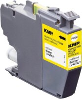 KMP  gelb Druckerpatrone kompatibel zu brother LC-421XLY