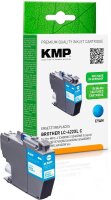 KMP  cyan Druckerpatrone kompatibel zu brother LC-422XLC