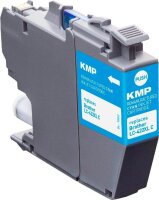 KMP  cyan Druckerpatrone kompatibel zu brother LC-422XLC