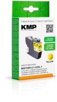 KMP  gelb Druckerpatrone kompatibel zu brother LC-422XLY